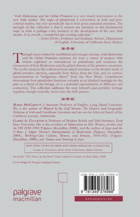 Produktbild: Irish Modernism and the Global Primitive