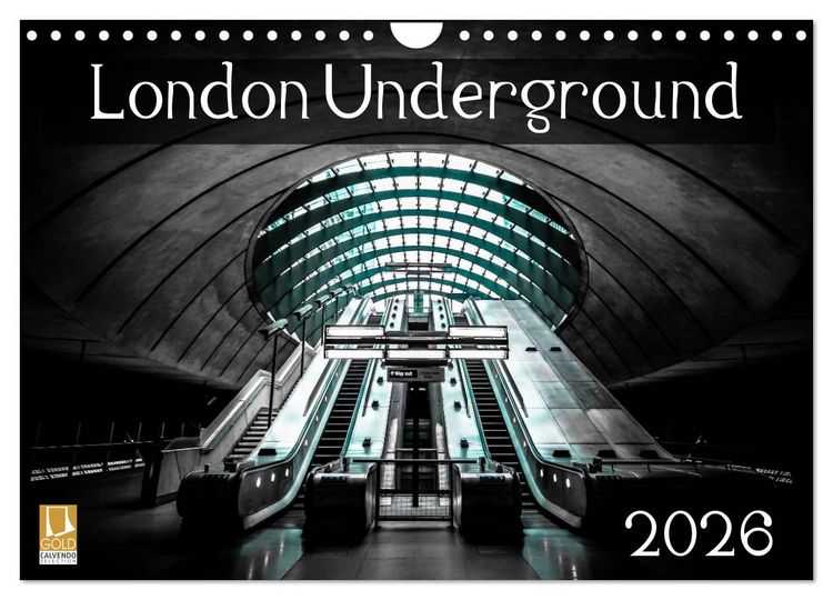 Produktbild: London Underground 2026 (Wall Calendar 2026 DIN A4 landscape), CALVENDO 12 Month Wall Calendar