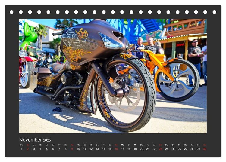 Produktbild: BEST OF HARLEY-DAVIDSON BAGGER-STYLE (Tischkalender 2025 DIN A5 quer), CALVENDO Monatskalender