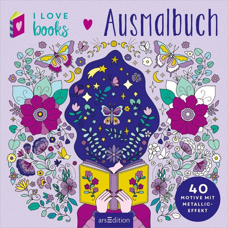 Produktbild: I Love Books &ndash; Ausmalbuch
