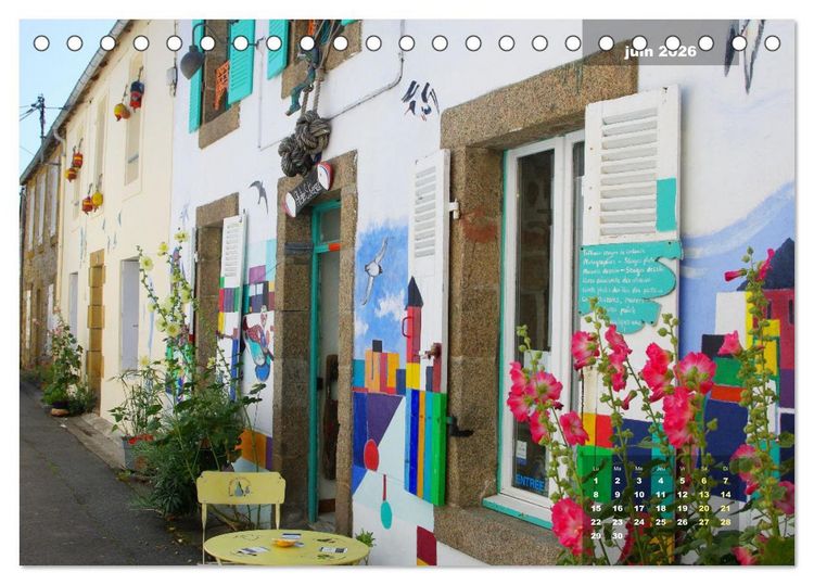 Produktbild: Bretagne Beaux sites du Finist&egrave;re (Calendrier de bureau 2026 DIN A5 vertical), CALVENDO calendrier mensuel
