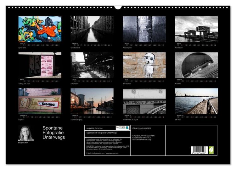 Produktbild: Spontane Fotografie Unterwegs (Wandkalender 2026 DIN A2 quer), CALVENDO Monatskalender