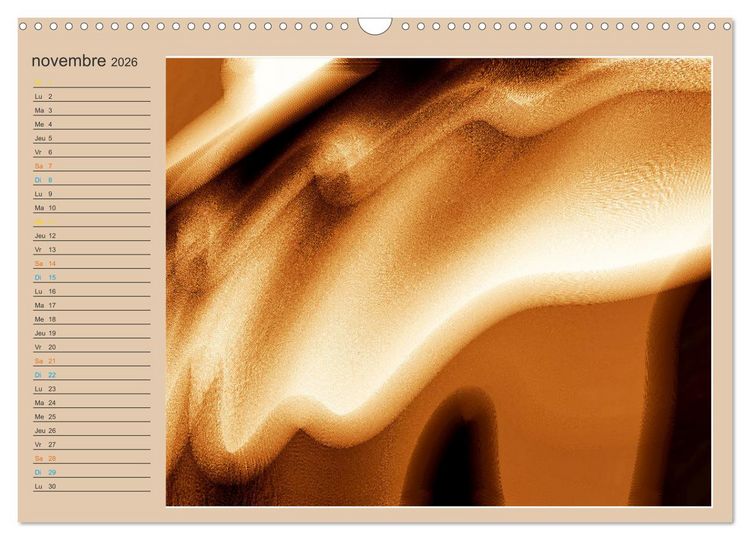 Produktbild: Art, ar&ocirc;me caf&eacute; (Calendrier mural 2026 DIN A3 vertical), CALVENDO calendrier mensuel