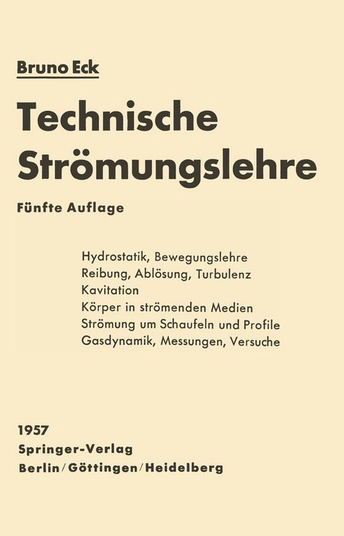 Produktbild: Technische Str&ouml;mungslehre