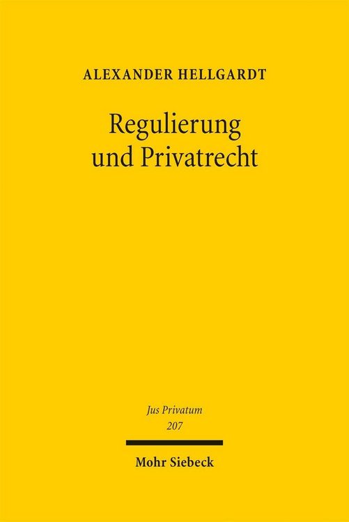 Produktbild: Regulierung und Privatrecht