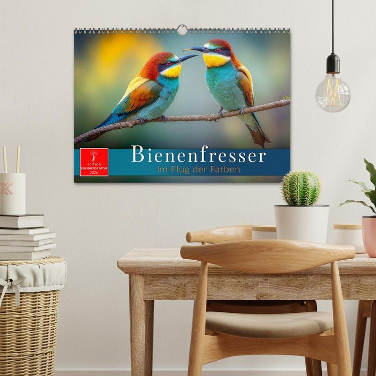 Produktbild: Bienenfresser - im Flug der Farben (Wandkalender 2026 DIN A3 quer), CALVENDO Monatskalender