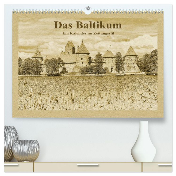 Produktbild: Das Baltikum - Ein Kalender im Zeitungsstil (hochwertiger Premium Wandkalender 2026 DIN A2 quer), Kunstdruck in Hochglanz