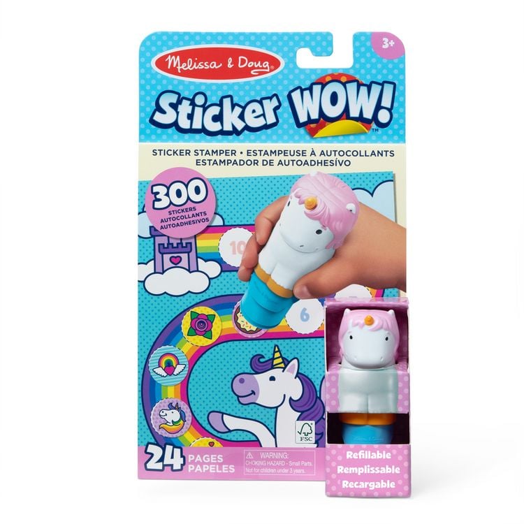 Produktbild: Melissa & Doug Sticker WOW Einhorn Stickerstempel und Block