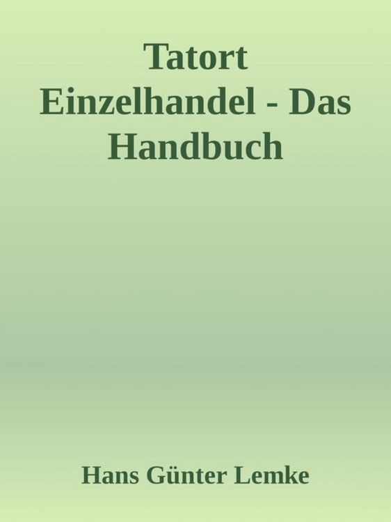 Produktbild: Tatort Einzelhandel