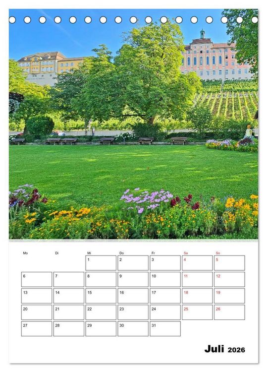 Produktbild: Bodenseeradweg - Auf dem Bodensee durch 3 L&auml;nder (Tischkalender 2026 DIN A5 hoch), CALVENDO Monatskalender