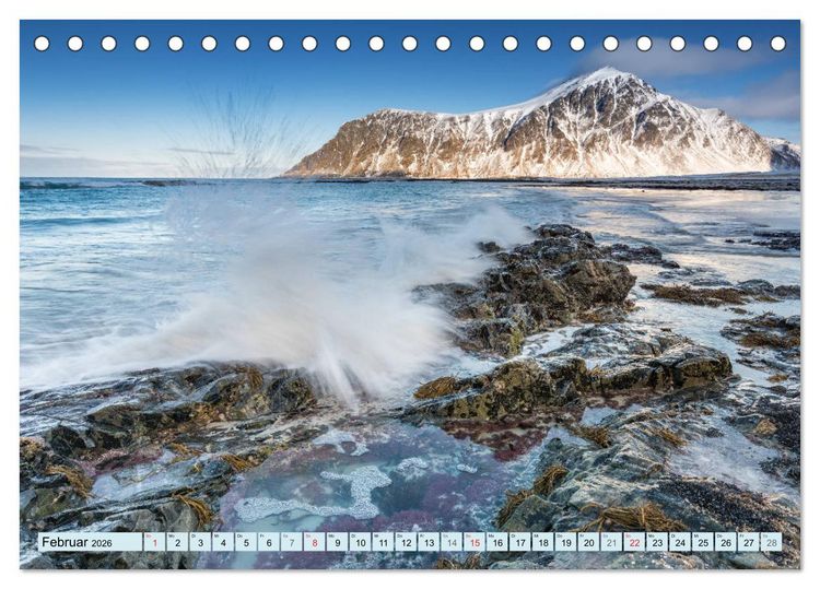 Produktbild: Norwegens Lofoten (Tischkalender 2026 DIN A5 quer), CALVENDO Monatskalender
