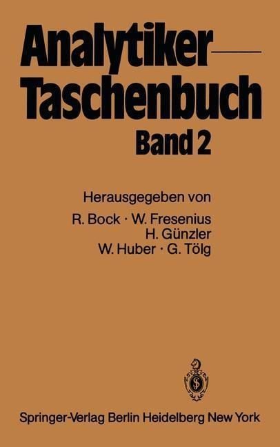 Bild vom Artikel Analytiker-Taschenbuch vom Autor Rudolf Bock
