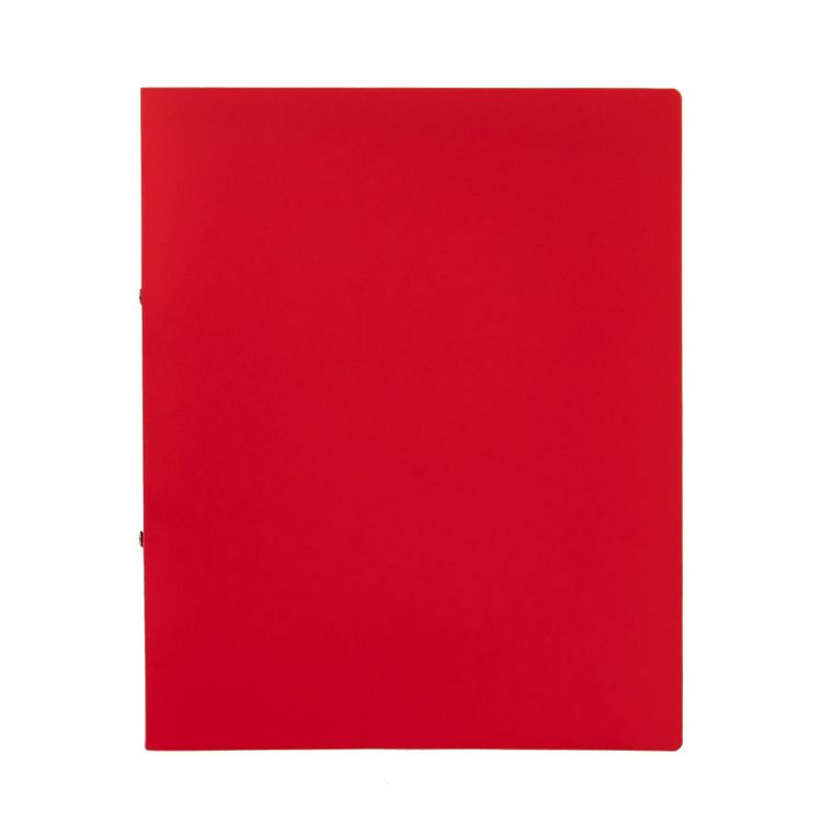 Produktbild: Idena Ringbuch aus Kunststoff 2 Ringe rot DIN A4 R&uuml;ckenbreite 2cm