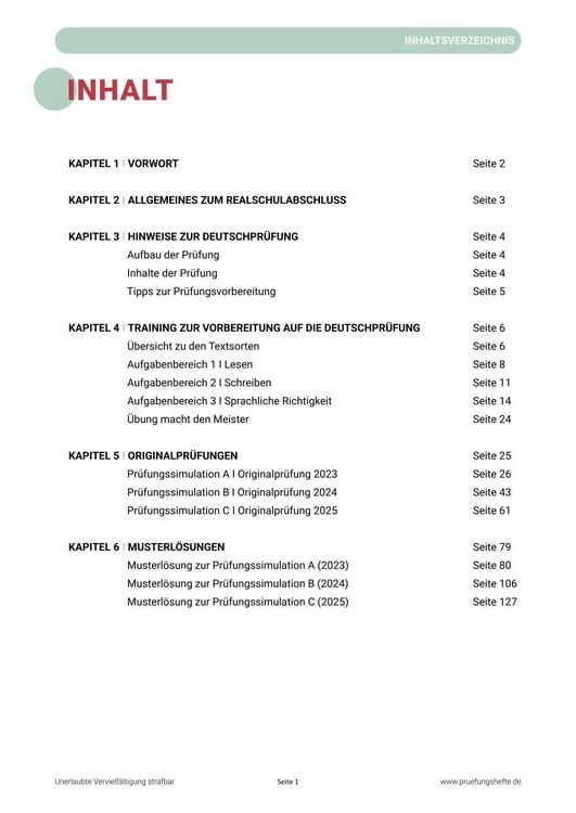 Produktbild: Pr&uuml;fungsheft & Training - 2026 Deutsch Realschule &ndash; Hessen &ndash; Original-Pr&uuml;fungen und L&ouml;sungen