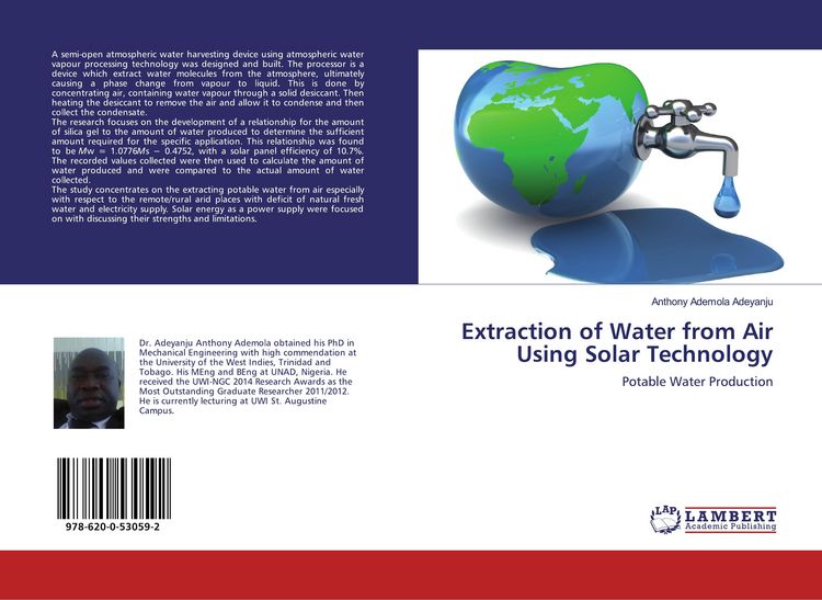 Produktbild: Extraction of Water from Air Using Solar Technology
