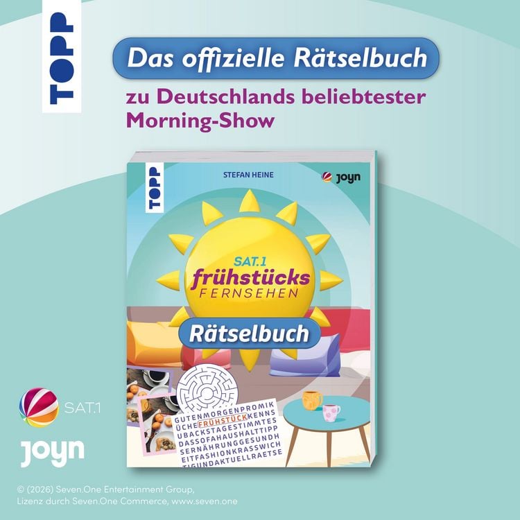 Produktbild: Das SAT.1-Fr&uuml;hst&uuml;cksfernsehen-R&auml;tselbuch
