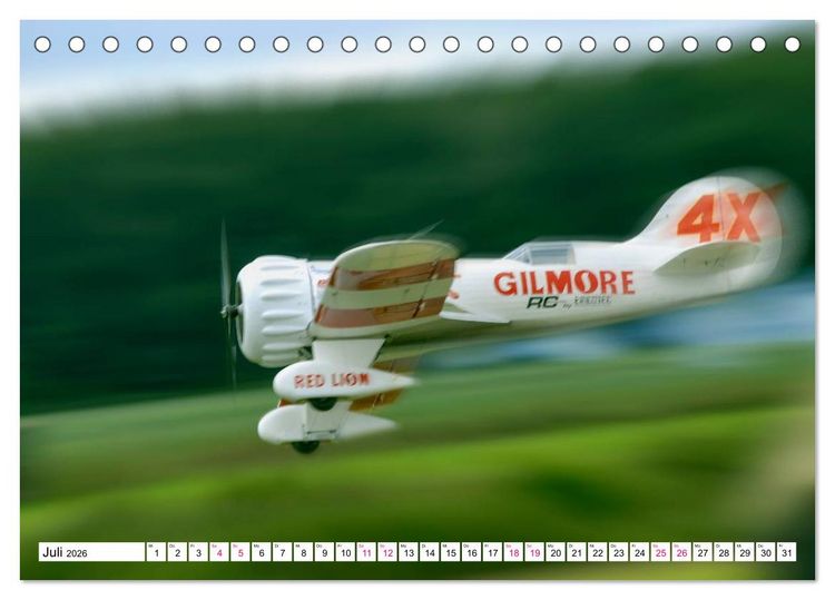 Produktbild: Modellflug in Szene gesetzt (Tischkalender 2026 DIN A5 quer), CALVENDO Monatskalender