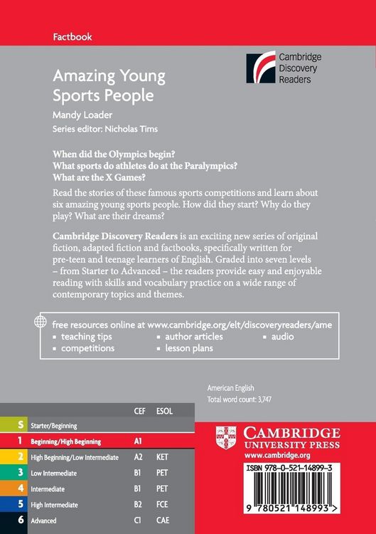 Produktbild: Amazing Young Sports People Level 1 Beginner/Elementary American English