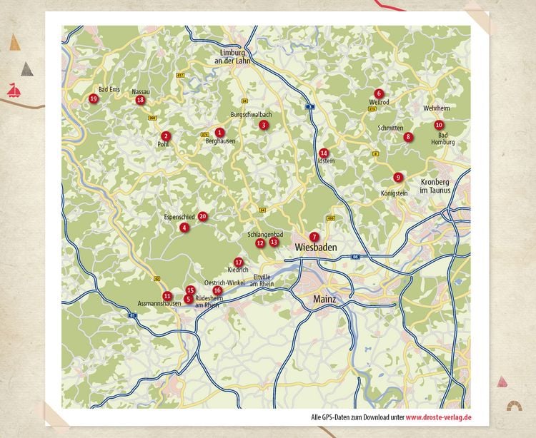 Produktbild: Rheingau/Taunus. Wandern f&uuml;r die Seele