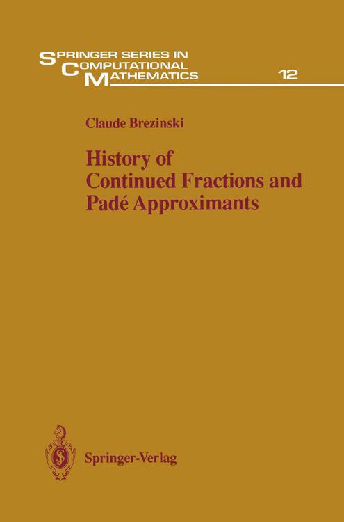 Produktbild: History of Continued Fractions and Pad&eacute; Approximants