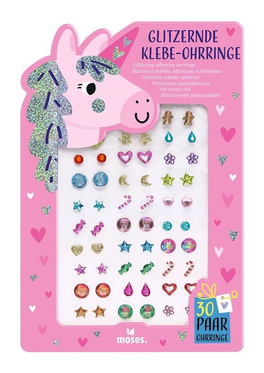 Produktbild: Glitzernde Klebe-Ohrringe