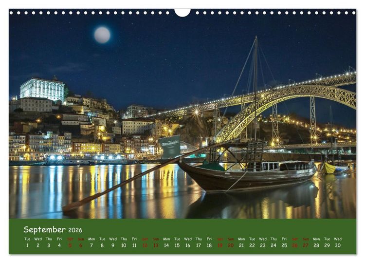 Produktbild: Colorful Porto (Wall Calendar 2026 DIN A3 landscape), CALVENDO 12 Month Wall Calendar
