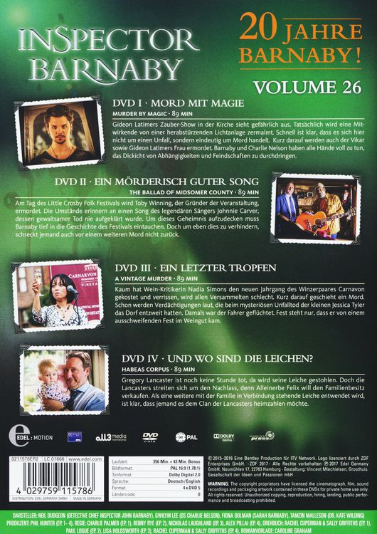 Produktbild: Inspector Barnaby Vol. 26 [4 DVDs]