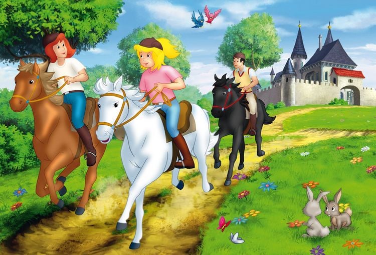 Produktbild: Puzzle Box Schmidt Spiele Bibi & Tina Puzzle-Box im Metallkoffer 2x100, 2x150 Teile