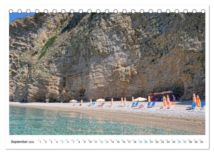 Produktbild: Korfu - Perle an der Adria. Natur, Kultur und Canal D'Amour (Tischkalender 2026 DIN A5 quer), CALVENDO Monatskalender