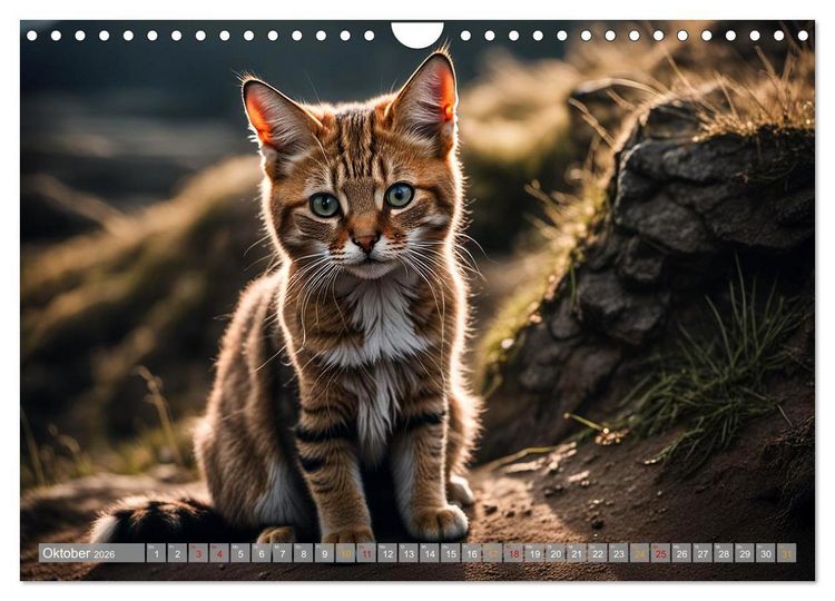 Produktbild: Hier kommt Mietzi (Wandkalender 2026 DIN A4 quer), CALVENDO Monatskalender