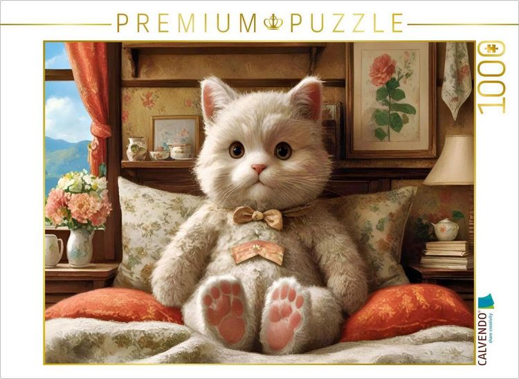 Produktbild: CALVENDO Puzzle Flausch macht gl&uuml;cklich. | 1000 Teile Lege-Gr&ouml;&szlig;e 64x48cm Foto-Puzzle f&uuml;r gl&uuml;ckliche Stunden