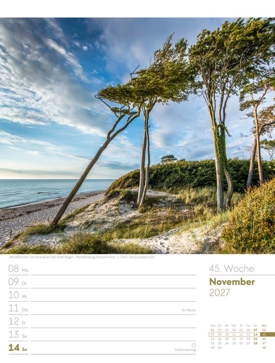 Produktbild: Malerisches Deutschland Wochenplaner Kalender 2027