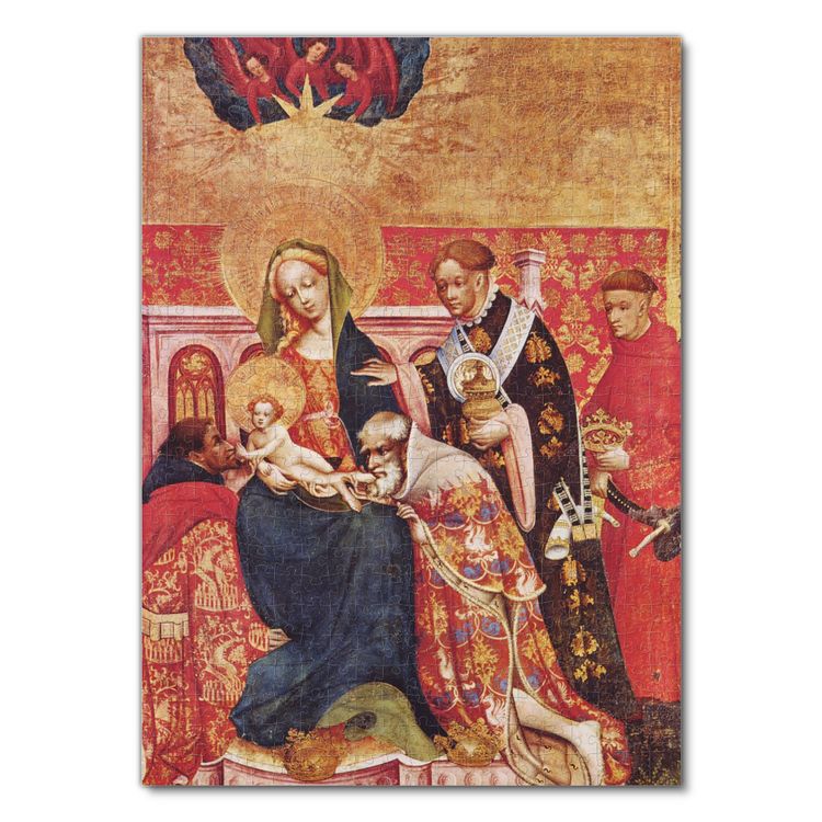 Produktbild: Lais Puzzle Conrad von Soest - Marienaltar, rechter Fl&uuml;gel innen: Anbetung der Heiligen Drei K&ouml;nige 500 Teile