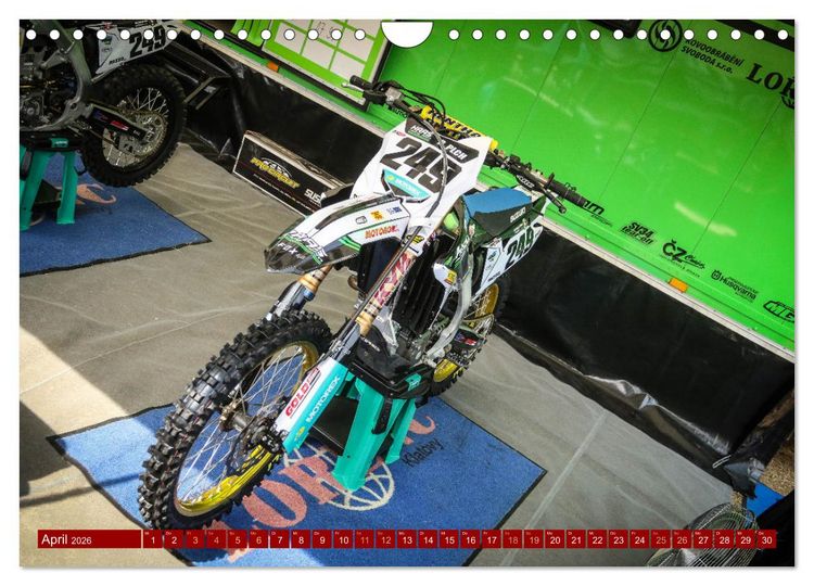 Produktbild: Dirtbikes - pure technique (Wandkalender 2026 DIN A4 quer), CALVENDO Monatskalender