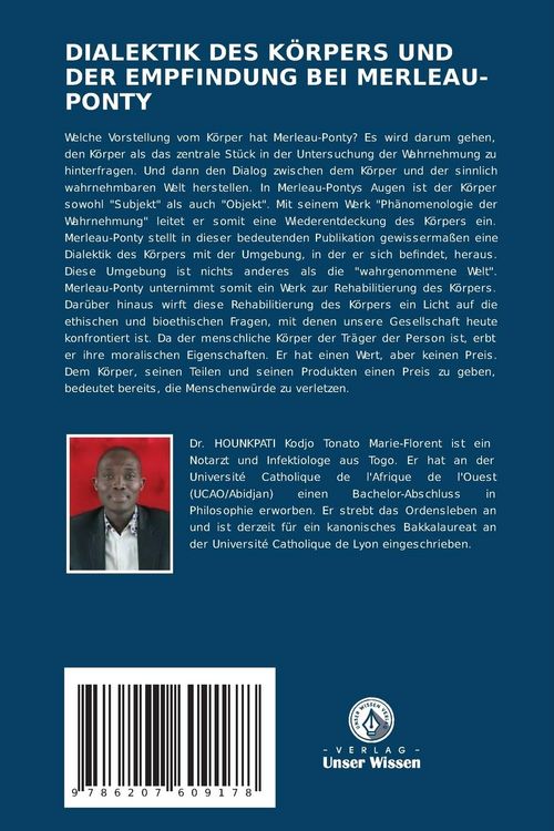 Produktbild: Dialektik des K&ouml;rpers und der Empfindung bei Merleau-Ponty