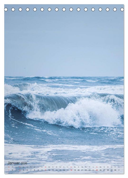 Produktbild: Farbenpracht Nordsee (Tischkalender 2026 DIN A5 hoch), CALVENDO Monatskalender