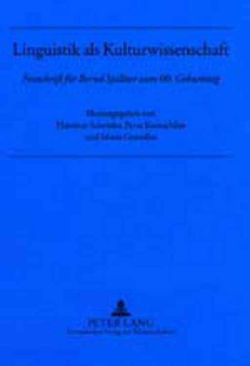 Produktbild: Linguistik als Kulturwissenschaft