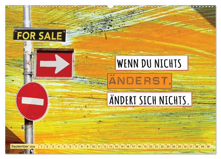 Produktbild: Erfolg hat 3 Buchstaben TUN (hochwertiger Premium Wandkalender 2026 DIN A2 quer), Kunstdruck in Hochglanz