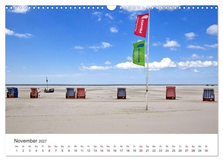 Produktbild: Amrum - Perle der Nordsee (Wandkalender 2027 DIN A3 quer), CALVENDO Monatskalender