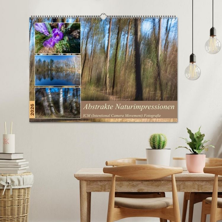 Produktbild: Abstrakte Naturerlebnisse - ICM (Intentional Camera Movement) Fotografie (Wandkalender 2026 DIN A2 quer), CALVENDO Monatskalender