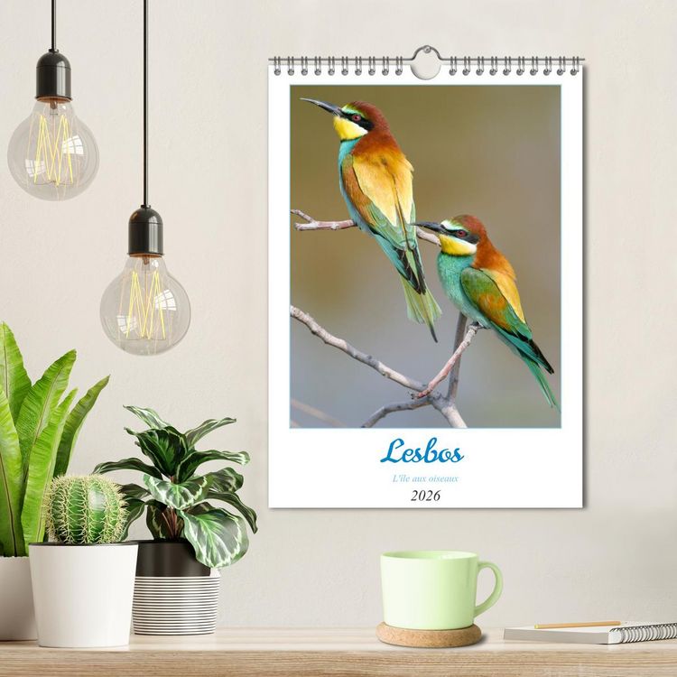 Produktbild: Lesbos l'&icirc;le aux oiseaux (Calendrier mural 2026 DIN A4 horizontal), CALVENDO calendrier mensuel