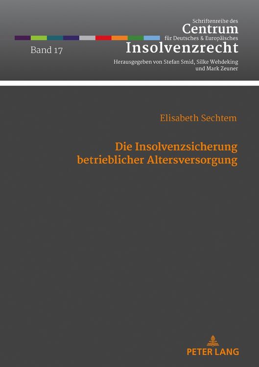 Produktbild: Die Insolvenzsicherung betrieblicher Altersversorgung