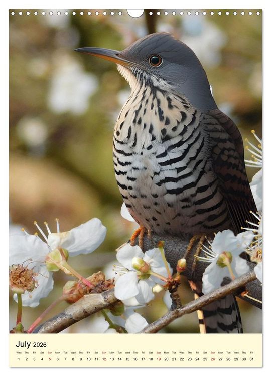 Produktbild: Shy forest birds (Wall Calendar 2026 DIN A3 portrait), CALVENDO 12 Month Wall Calendar