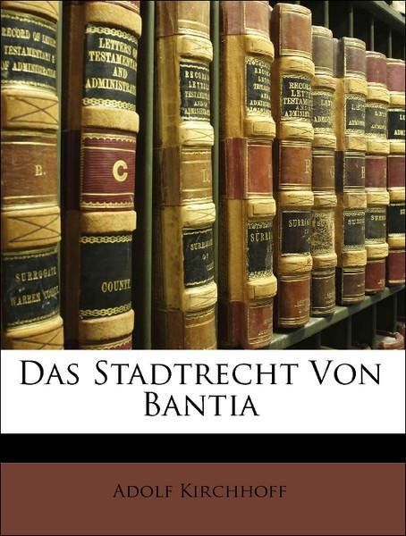 Produktbild: Kirchhoff, a: Ger-Stadtrecht von Bantia