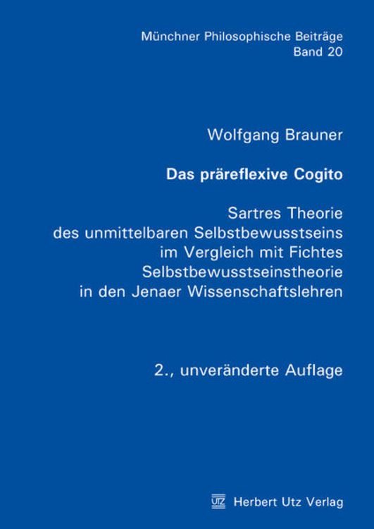 Produktbild: Das pr&auml;reflexive Cogito