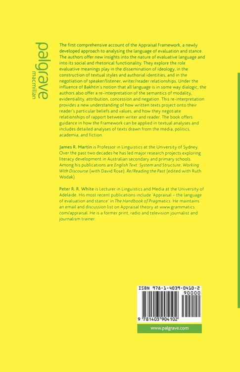 Produktbild: The Language of Evaluation
