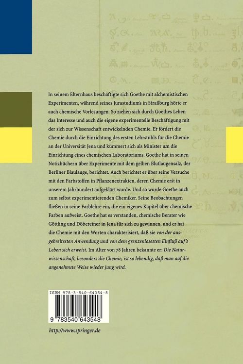 Produktbild: Goethe als Chemiker
