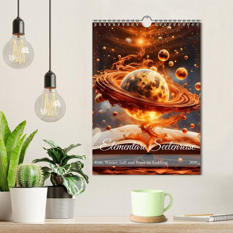 Produktbild: Elementare Seelenreise (Wandkalender 2026 DIN A4 hoch), CALVENDO Monatskalender