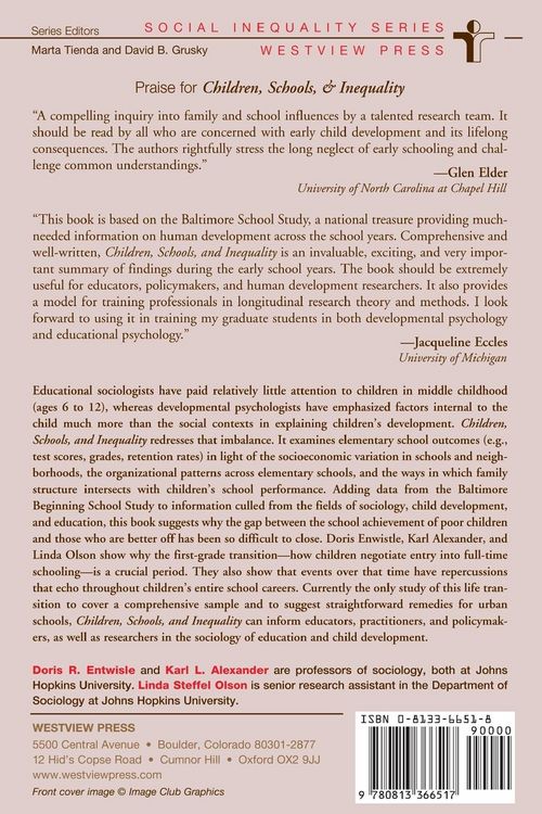 Produktbild: Children, Schools, And Inequality