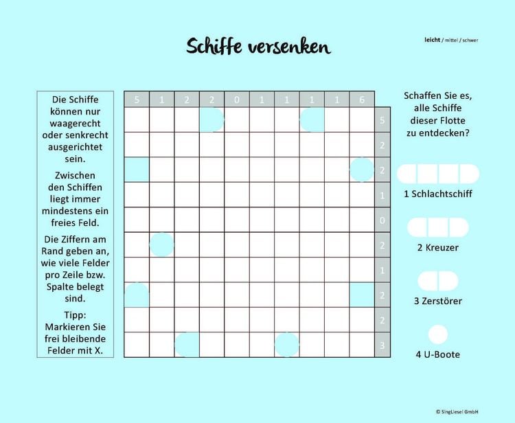 Produktbild: Schiffe versenken f&uuml;r 1 Spieler 1
